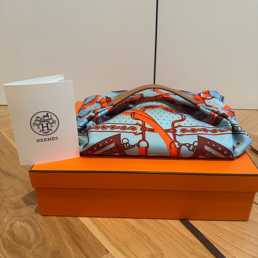 Hermes silk bag
